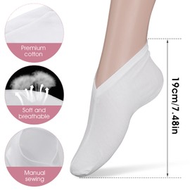 Sibba 3 Pairs Moisturizing Socks Overnight, Spa Socks, Lotion Moisturizing Socks Spa Overnight Absorbing for Dry Cracked Feet