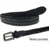 WING LEATHER GTC001 Leather Mesh Belt, Cowhide Leather, Genuine Leather,