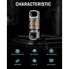 TISUR Titanium Quick Release Swivel Keychain, Heavy Duty Detachable Keychain
