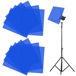 Heat Resistant Film for Lamps Blue Lamp Film 29.7 x 21 cm Colour Films Gel Colour Filter Heat Resistant Transparent Film with Colour Filter as Headlight Film for Your Photography Electronic Products
