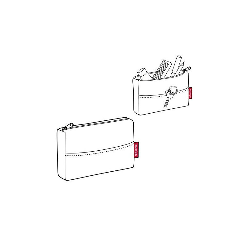 Zipped pouch, 17.5 x 11 x 3 cm, 0.5 litres,