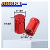 4PCS Bullet Shaped Tire Valve Stem Caps, Dustproof, Corrosion Resistant