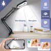 Drdefi 10X Square Magnifying Glass with Light and Stand, Real