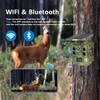 Solar Trail Camera 2.7K 32MP- WiFi Bluetooth Game Camera 130°Wide-Angle,