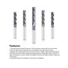 AFBTNSVZ Carbide Machine Reamer 4 Flute 6 Flute Spiral Chucking