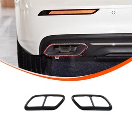 Car Quad Tailpipe Frame Suitable for Volvo S90 V90 S60 2020, Tailpipe Cover, Exhaust Trim, Car Exhaust Tailpipe Accessories, Exhaust Trim Cover