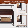 WLIVE Coffee Table, 41.3" Lift Top Coffee Table with 4