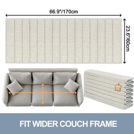 VERONLY Heavy Duty Couch Cushion Support Board to Fix Sagging Sofas, 24 x 67 Sofa, Thick Plywood Boards Add Strong Seat Supports, Replacement Stuffing Under Couches, Extend Life