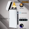 RSBYE Electric Lighter Windproof, Pulsed Flame Electric Lighter Plasma-Flame Arc