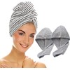 Toalla de Microfibra de 2 Piezas para el Pelo, Turbante