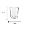 JoyJolt Javaah Double Walled Espresso Glasses Espresso Cups Set of