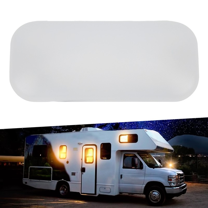 RV Interior LED Dome Lamp Oval Shape Warm White Light
