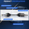 MAXFAVOR CV Axle Front Left Side FWD Fit for 1998-2002