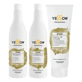 Kit Yellow Star Shampoo + Acondicionador + Leave In