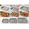 Stainless Steel Baking Pan with Wire Rack for Oven Cooking