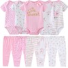 Baby Layette Set Baby Boys' 10-Piece Bodysuits Pants Set Toddler