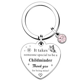 QMVMV Childminder Gifts Childminder Keyring Gifts for Women Christmas Birthday Thanksgiving Gifts for Childminder