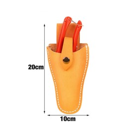 HIXNUG Leather Sheath Tool Pruner Holster PU Leather Holster Protective Case Garden Pliers Scissors Holder Leather Sheath with Snap