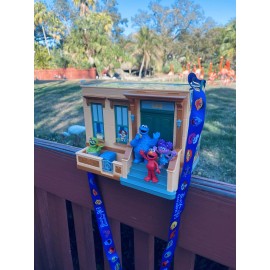 Sesame Street Neighborhood Popcorn Bucket  Box Place Theme Park Cookie Monster