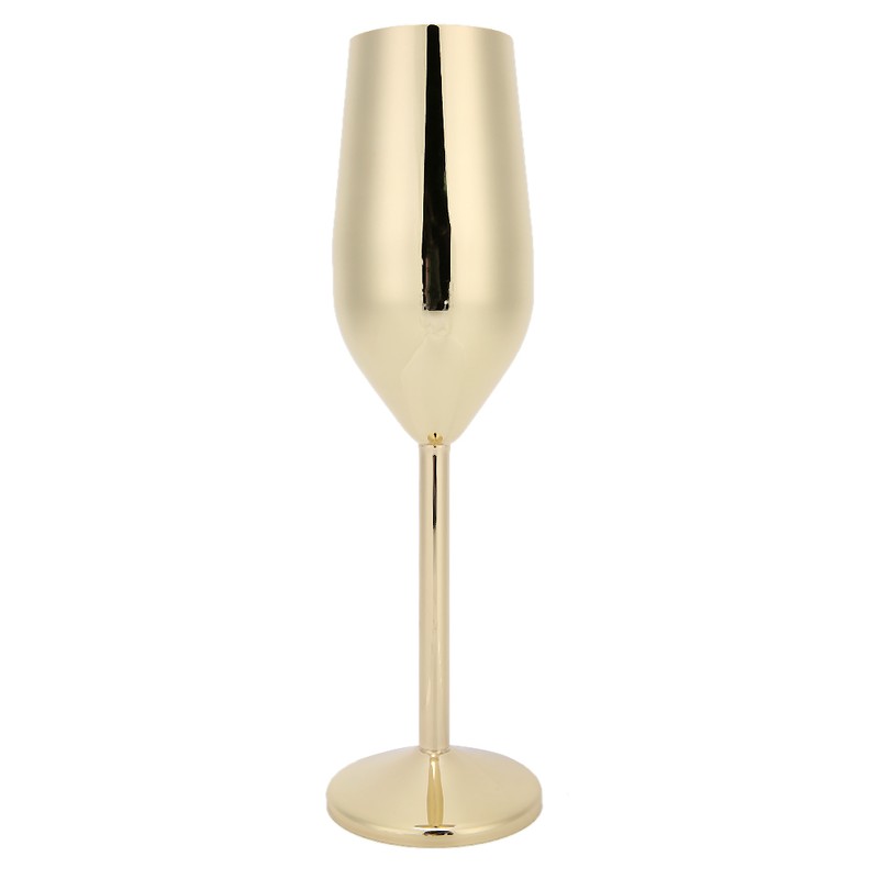 304 Stainless Steel Wine Goblet Champagne Glasses Drinking Cups 220ML