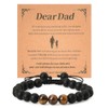 Christmas Bdy Bracelet for Best Dad - Natural Stone Men's