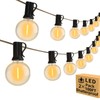 200ft 2-Pack Outdoor String Lights,Dimmable G40 LED String Lights with