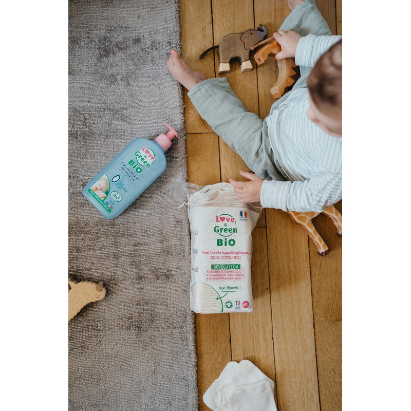 Love & Green 70 Organic Cotton Maxi Squares