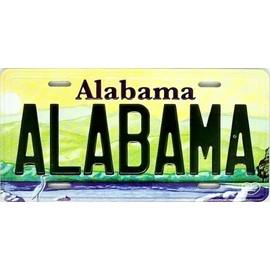 Alabama State License Plate Novelty Fridge Magnet