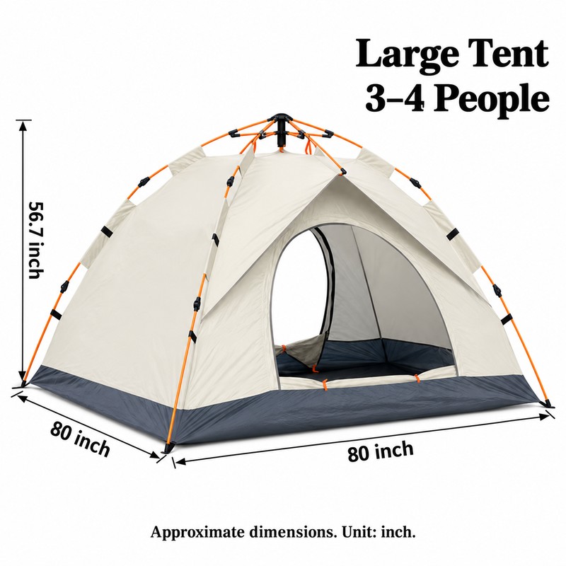 Automatic Pop-Up Camping Tent for Family Outdoor Trips – Quick