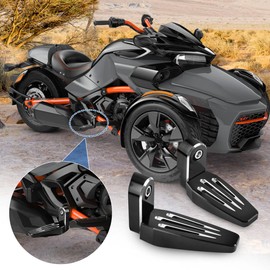 KAMIYONG Third Peg Motorcycle Foot Pegs 360° Adjustable Trike Highway Footrests Aluminum Foot Rest for Can Am Spyder F3 F3-S F3-T F3-LTD 2015-2025