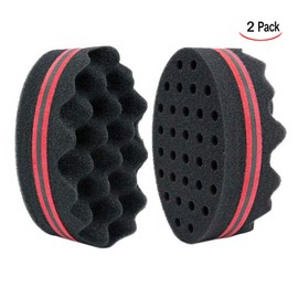 Linian Hair Brush Sponge Dreads Locking Twist Afro Curl Coil Wave Hair Care Tool(2 Pack)