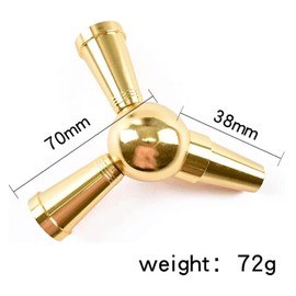 Shisha Hose Adapter 1 to 2 Plugs Shisha Accessories Metal Splitter (Golden)