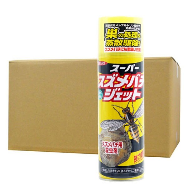 Super Wasp Jet, 16.9 fl oz (480 ml) x 24 Bottles, For Exterminating Wasps