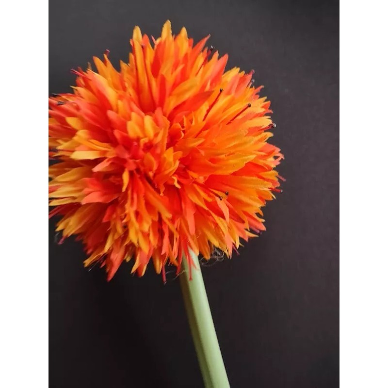 Nearly Natural Artificial 26" allium stem ORANGE