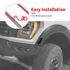SQQP Wheel Eyebrow Light Lamp Cover Trim Kit Compatible with