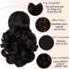 Extensiones De Cabello De Pelo Ondulado Coleta De Cabello