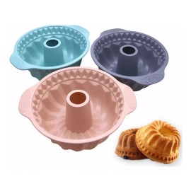 Innova Market Molde De Silicón Rosca Chiffon Pan Gelatina