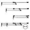 ALUSFERA Extendable Clothes Rail - Clothes Hanger Holder Extendable Metal