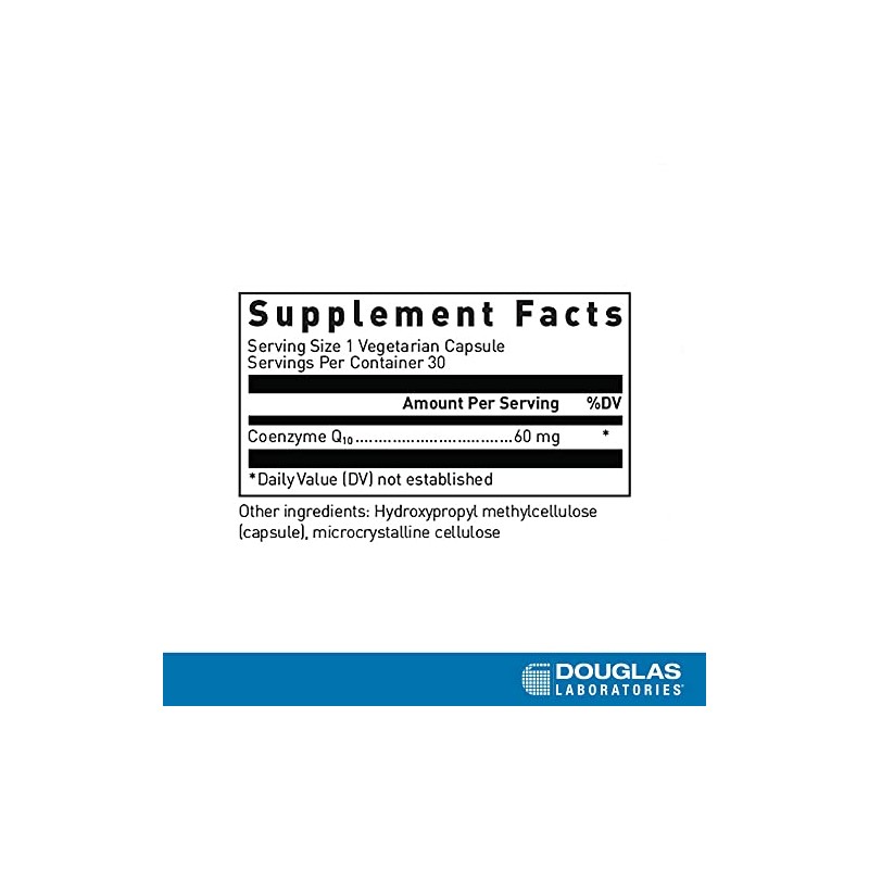 Coenzima Q10 60mg CoQ10 Antioxidant Energy Support, 30 Capsules