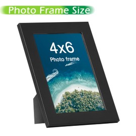 FrameWorks Value 12-Pack 4” x 6” Classic Black Gallery Style Picture Frames