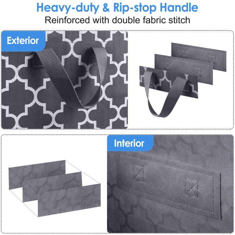 WISELIFE Storage Bags, Large Blanket Clothes Organization and Storage Containers