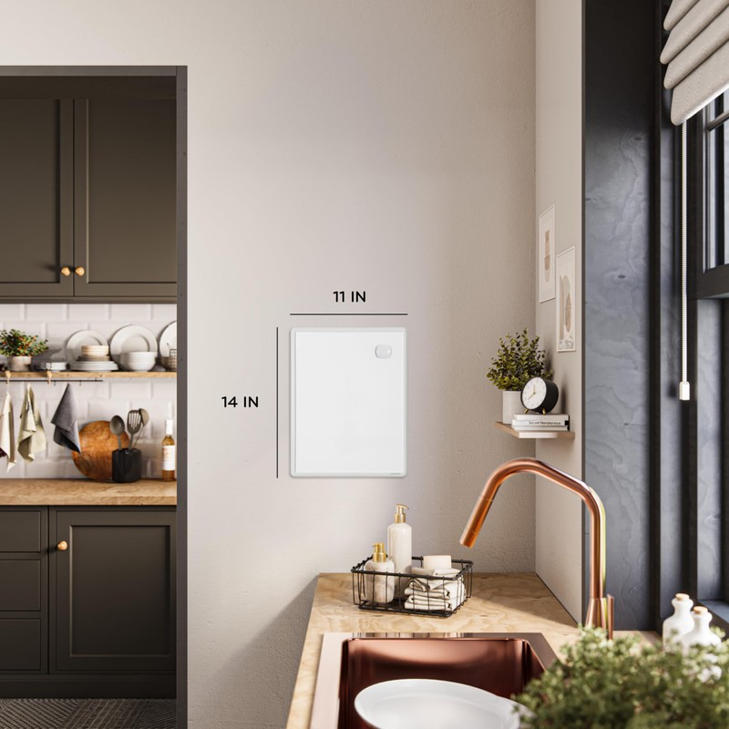 U Brands Contempo Magnetic Dry Erase Board White Board, 11"