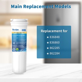 836848 Refrigerator Water Filter Replacement for Fisher&Paykel 836860,862284,862285,E404BRXFDU,EFF-6017A,E522B,E402B,E442B,RF90A180DU,PS2067635,RF402B,WF60,WF296,Pack of 6