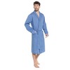 INSIGNIA Mens Plain Woven Lightweight Cotton Poly Dressing Gown Robe