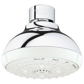 Grohe 26044001 Tempesta Classic 100 1.75 GPM 4-Spray Shower Head, Starlight Chrome