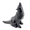 Wisifayardin Black Wolf Howling Wolf Figurine Statue for Home Decor