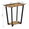 Convenience Concepts Graystone End/Side/Nesting Tables, Barnwood/Black