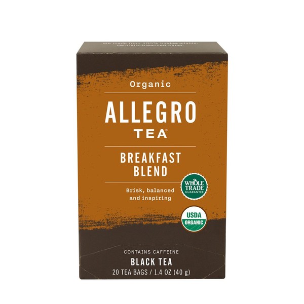Allegro Coffee Allegro Coffee Allegro Tea, Tea Bags, Organic Breakfast