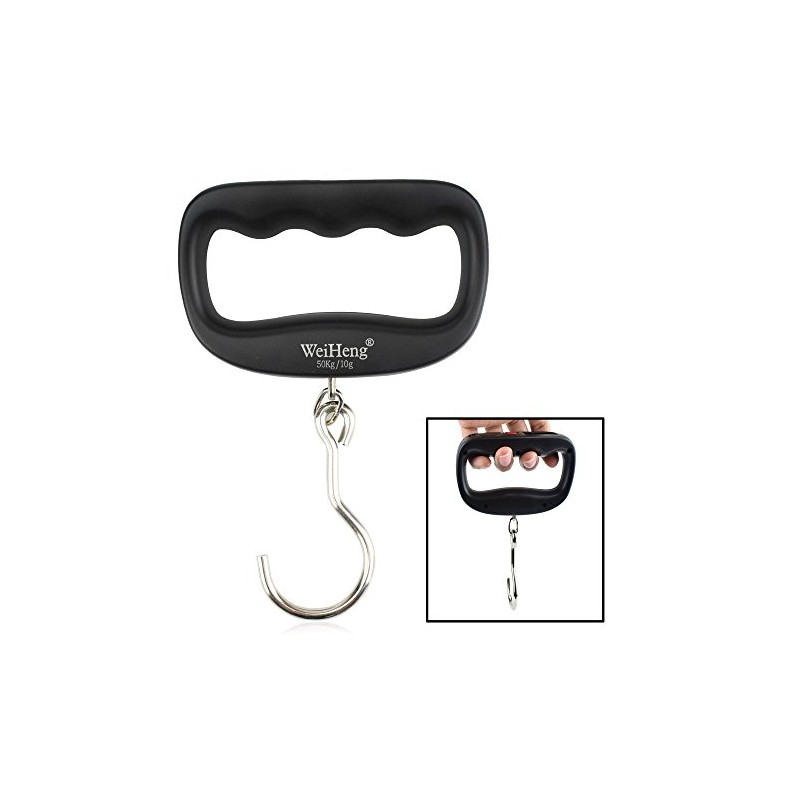 50kg/110lb Digital Luggage Scales with 4 Units (kg/g/lb/oz), Electronic Travel