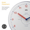 Braun Analogue Time Teacher Wall Clock with Silent Quartz Movement,